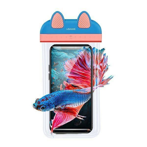 Schutzhülle 7" USAMS Waterproof Case (YD010) blau & rosa