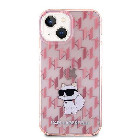 Karl Lagerfeld nakładka do iPhone 15 6,1" KLHCP15SHNCMKLP różowe HC IML C Monogram