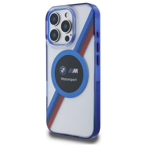 Oryginalne Etui BMW Motosport IML Circle MagSafe BMHMP16X23HTPUT do Iphone 16 Pro Max Przezroczysty