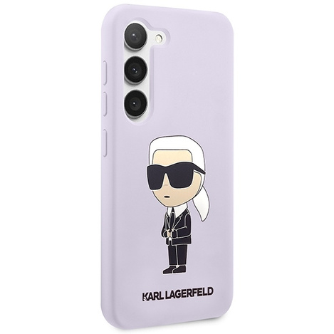 Karl Lagerfeld Silicone NFT Ikonik - Etui Samsung Galaxy S23+ (fioletowy)