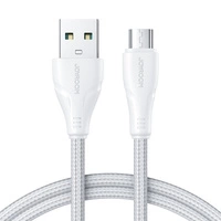 Joyroom kabel USB - micro USB 2.4A Surpass Series do szybkiego ładowania i transferu danych 2 m biały (S-UM018A11)