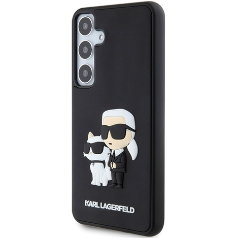 Oryginalne Etui KARL LAGERFELD hardcase 3D Rubber Karl&Choupette KLHCS24M3DRKCNK do Samsung Galaxy S24 Plus czarny