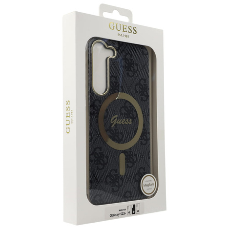 Guess GUHMS23MH4STK S23+ S916 black/black hardcase 4G MagSafe