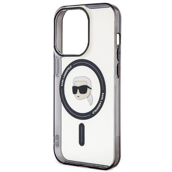 Etui Karl Lagerfeld IML Karl's Head MagSafe do iPhone 15 Pro Max - przezroczyste