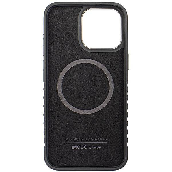 Audi Echtledertasche mit MagSafe für iPhone 14 Pro – Schwarz und Rot