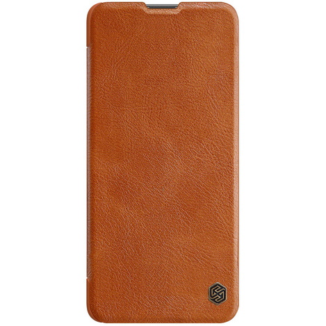 Nillkin Qin Case Cover for Xiaomi Redmi Note 11 Pro + (China) / Redmi Note 11 Pro (China) Camera Protector Holster Cover Flip Cover Brown