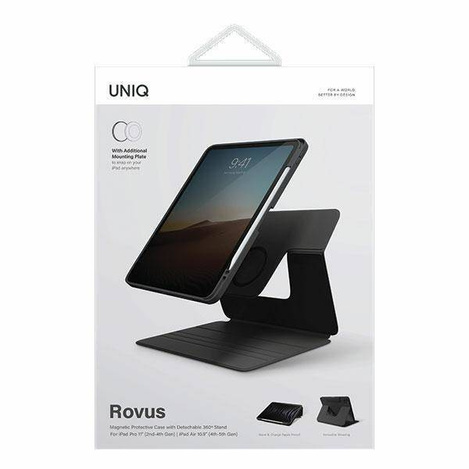 Schutzhülle IPAD PRO 11 2021 / 2022 UNIQ Rovus Magnetic Case schwarz
