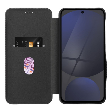 Kabura FOLIO Side Magnet do MOTOROLA G75 czarny