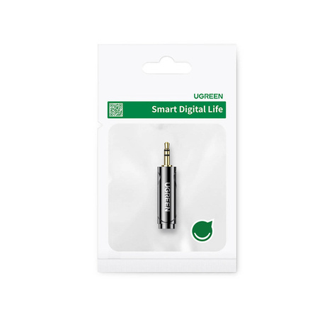 Ugreen audio adapter adapter from 3.5mm (male) to 6.35mm mini jack (female) grey (AV168)