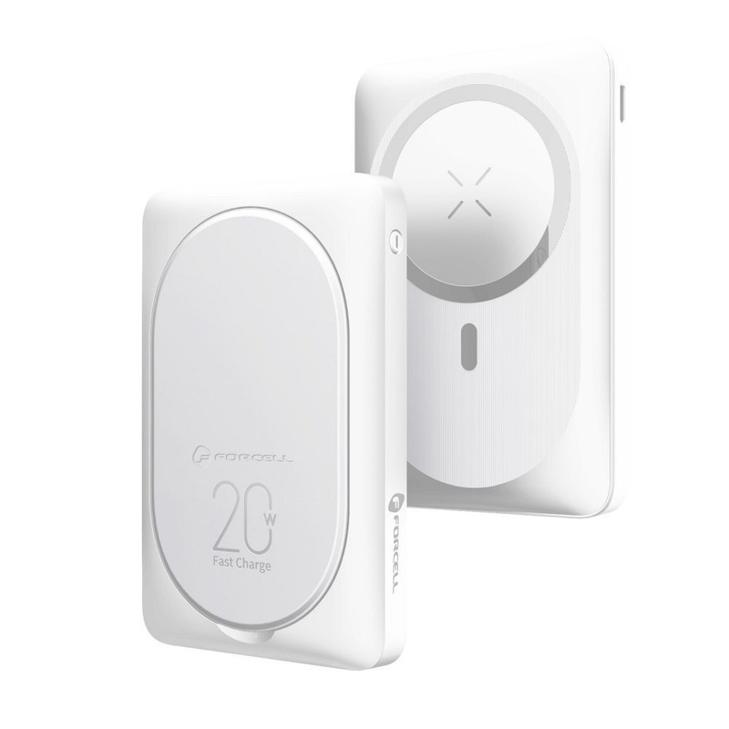 FORCELL Powerbank F-Energy MagStand F10K2 10 000mAh 20W kompatybilny z MagSafe biały