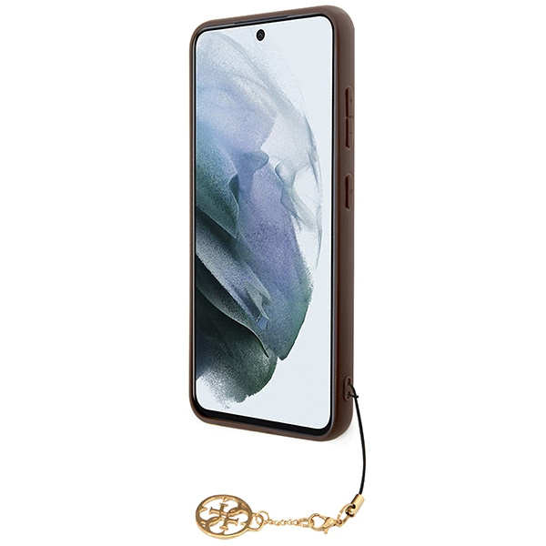 Guess 4G Charms Collection case for Samsung Galaxy S24 - brown