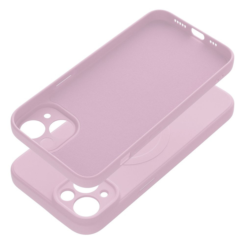 Futerał Silicone Mag Cover kompatybilny z MagSafe do IPHONE 14 różowy