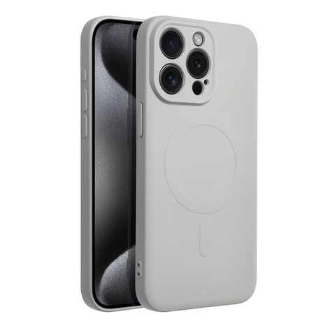 Futerał Silicone Mag Cover kompatybilny z MagSafe do IPHONE 15 PRO MAX tytanowy