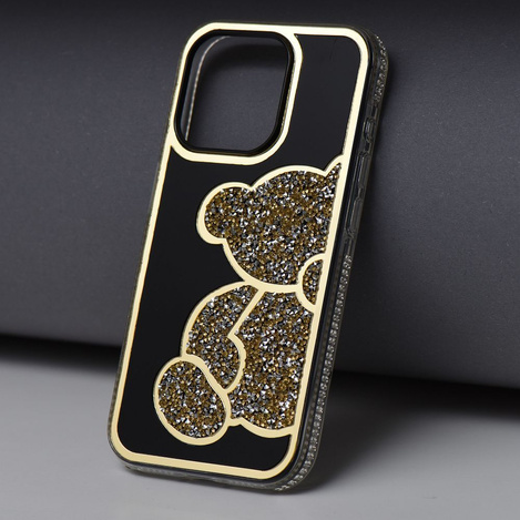 Futerał TEDDY BEAR do IPHONE 14 Pro złoty
