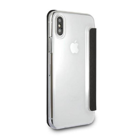 Oryginalne Etui IPHONE X / XS Karl Lagerfeld Bookcase Signature Glitter czarne