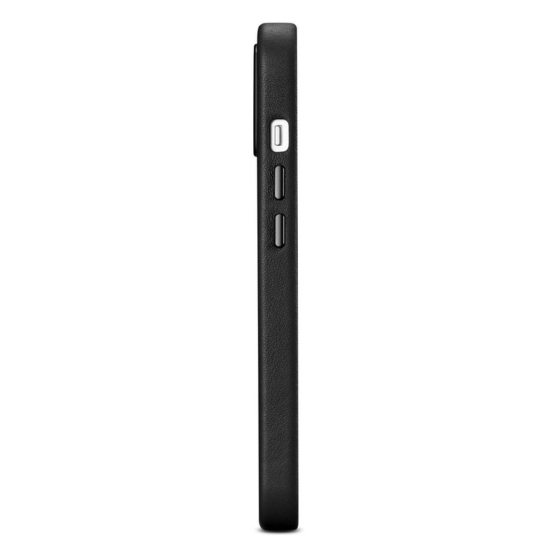 iCarer Case Leather Genuine Leather Case Cover for iPhone 14 Black (WMI14220705-BK) (MagSafe Compatible)