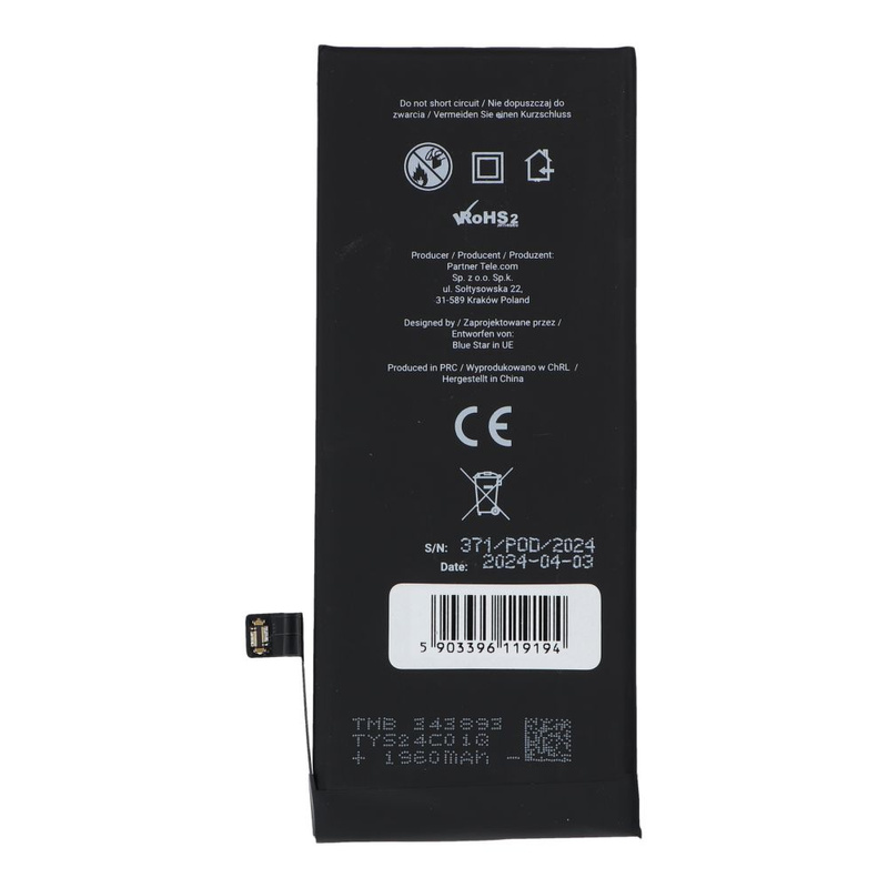Bateria do iPhone SE 2020 1821 mAh  Blue Star HQ