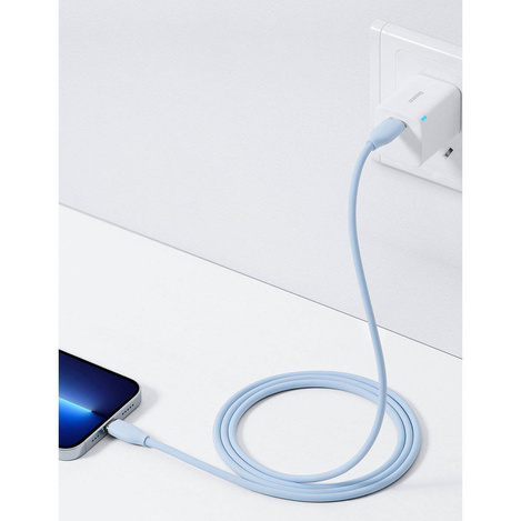 Baseus Kabel, USB Typ C - Lightning 20W Kabel, 1,2 m lang Jelly Liquid Silica Gel - schwarz