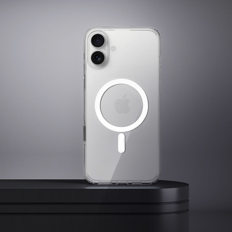 Futerał nieżółknący Clear Elite Mag Cover kompatybilny z MagSafe i Camera Control button pasuje do IPHONE 16 PLUS transparent
