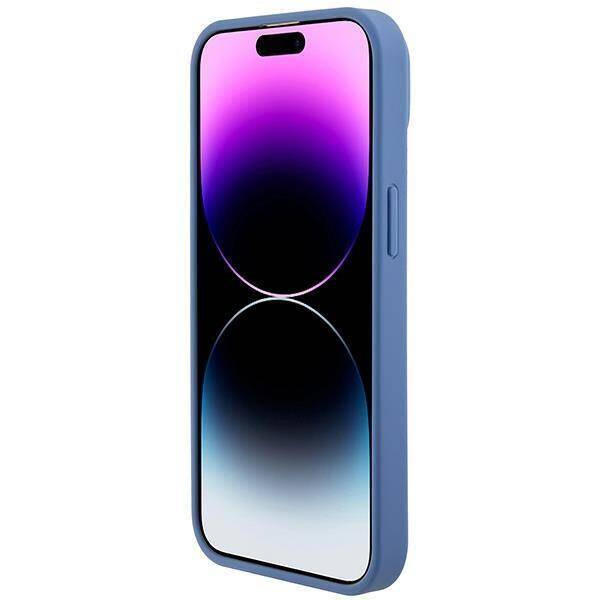 Original Case APPLE IPHONE 15 Guess Hardcase Crossbody 4G Metal Logo (GUHCP15SP4TDSCPB) blue