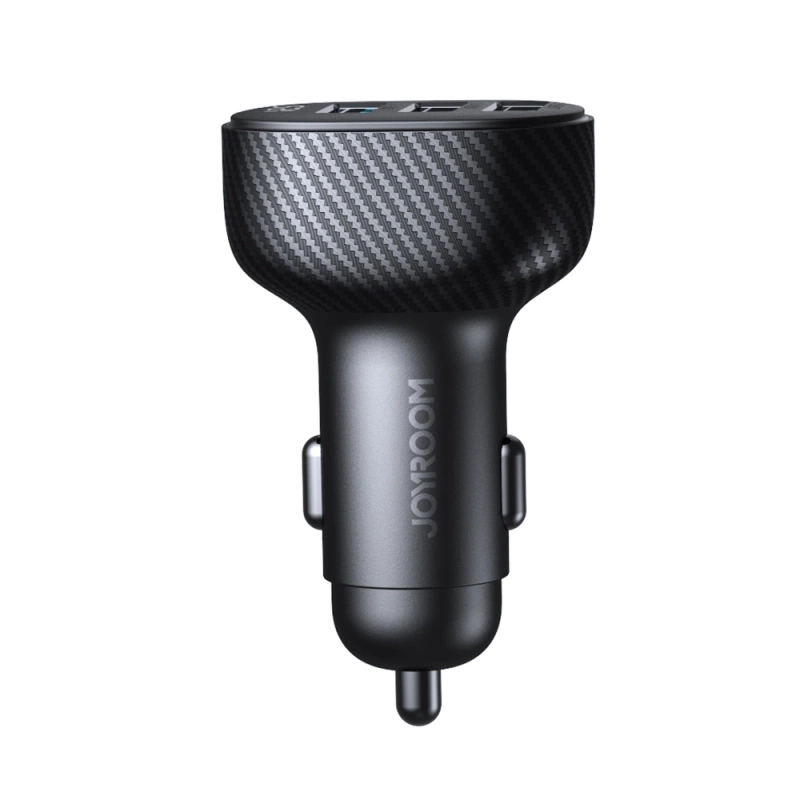 Joyroom JR-CCD03 3,4A Autoladegerät mit 3x USB-A Display - Schwarz