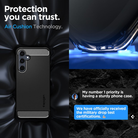 Etui SAMSUNG GALAXY A55 5G Spigen Rugged Armor Matte czarne