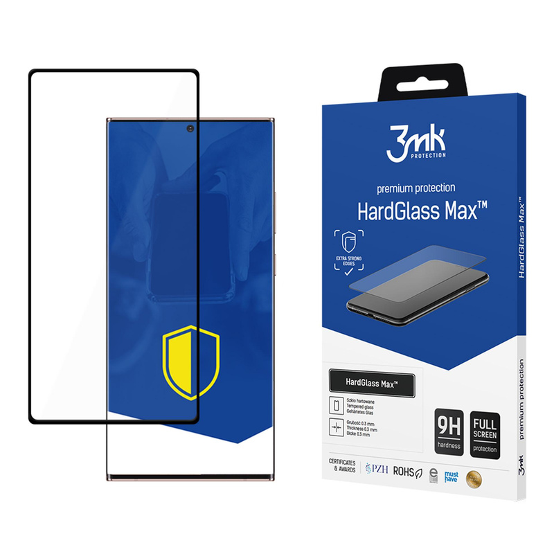 Szkło Hartowane 5D SAMSUNG GALAXY NOTE 20 ULTRA 3mk Hard Glass Max czarne