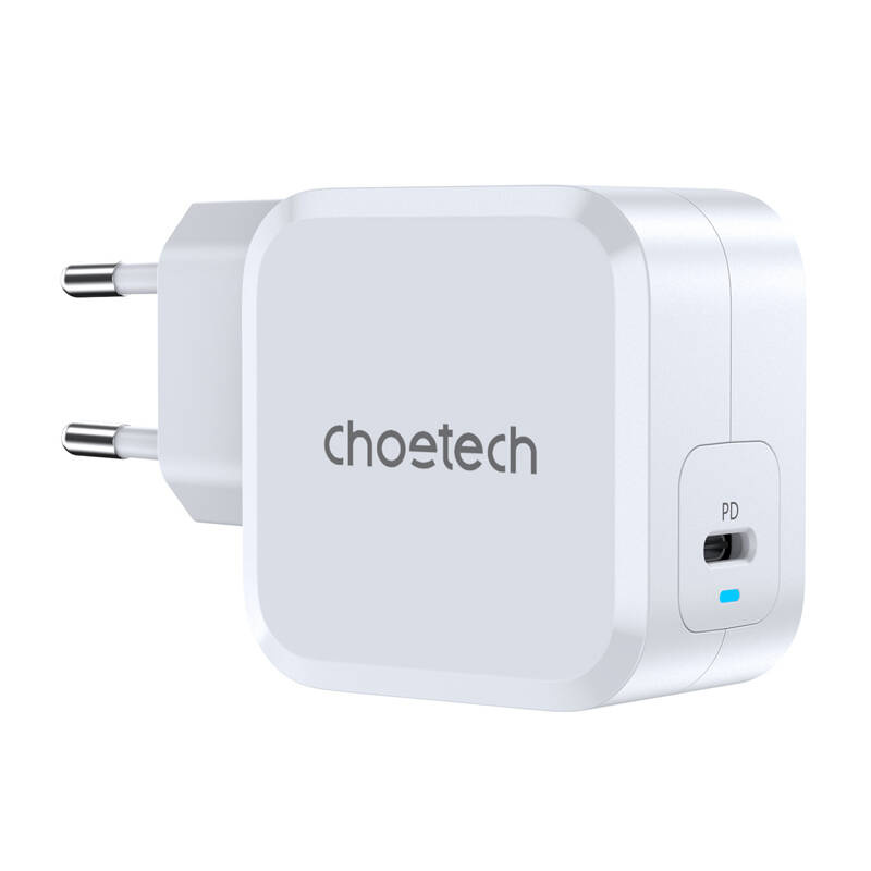 Ładowarka sieciowa PD8007  USB-C PD45W Choetech EU (biały)