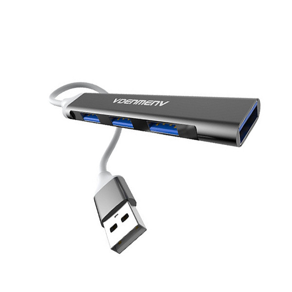 HUB USB  4XUSB DENMEN CZARNY ALUMINIUM DU17