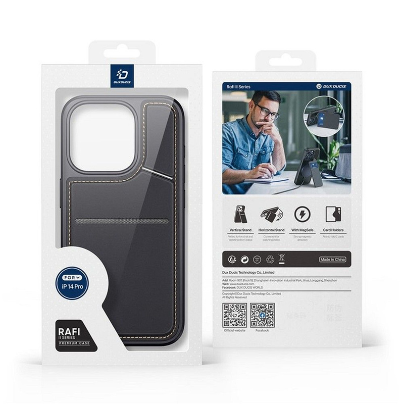 DUX DUCIS Rafi II Mag - etui back cover z podstawką kompatybilne z MagSafe do iPhone 14 Pro