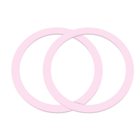 Joyroom set of metal magnetic rings for smartphone 2 pcs pink (JR-Mag-M3)