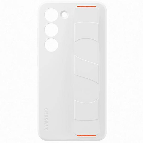 Samsung Silicone Grip Cover Case for Samsung Galaxy S23 silicone case with wrist strap white (EF-GS911TWEGWW)