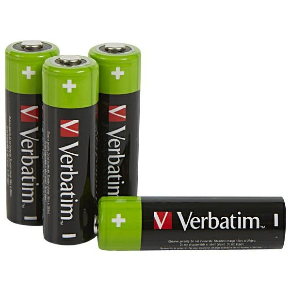 Verbatim Akumulator NiMH AA 2500mAh       Premium HR6 4szt czarny/ black 49517