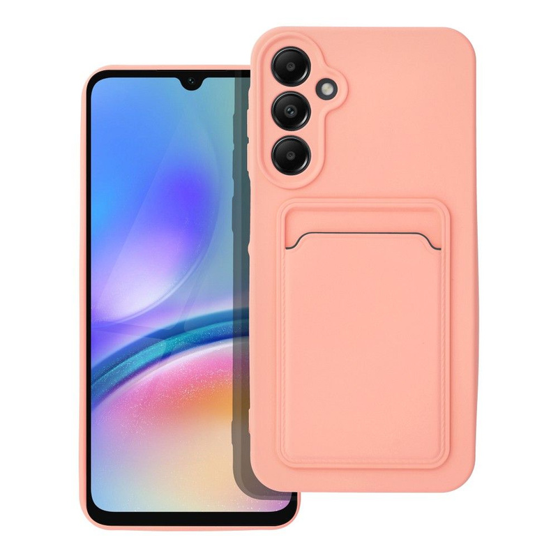 Futerał CARD CASE do SAMSUNG A25 5G różowy