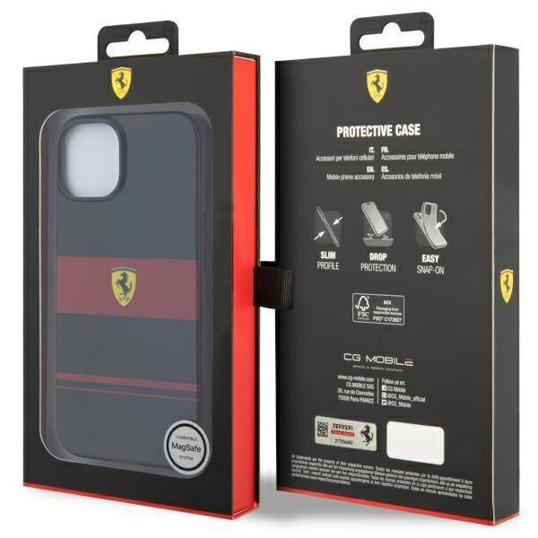 Ferrari FEHMP14SUCOK iPhone 14 6.1" czarny/black hardcase IMD Combi Magsafe