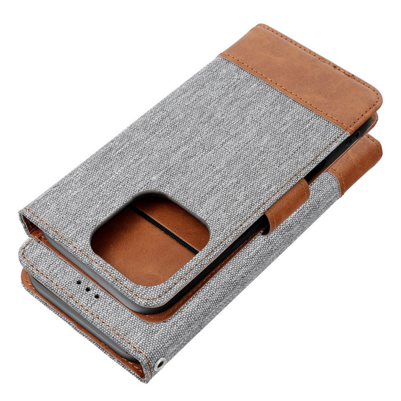 Kabura JEANS Book do IPHONE 16 Pro szary