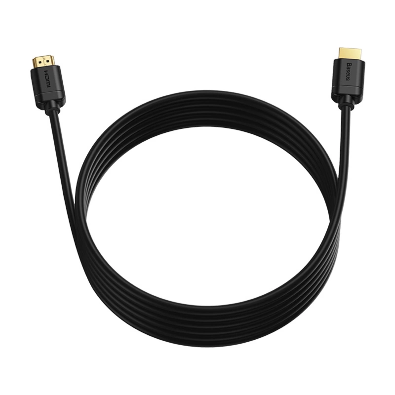 Baseus kabel przewód HDMI 2.0 4K 30 Hz 3D HDR 18 Gbps 5 m czarny (CAKGQ-D01)