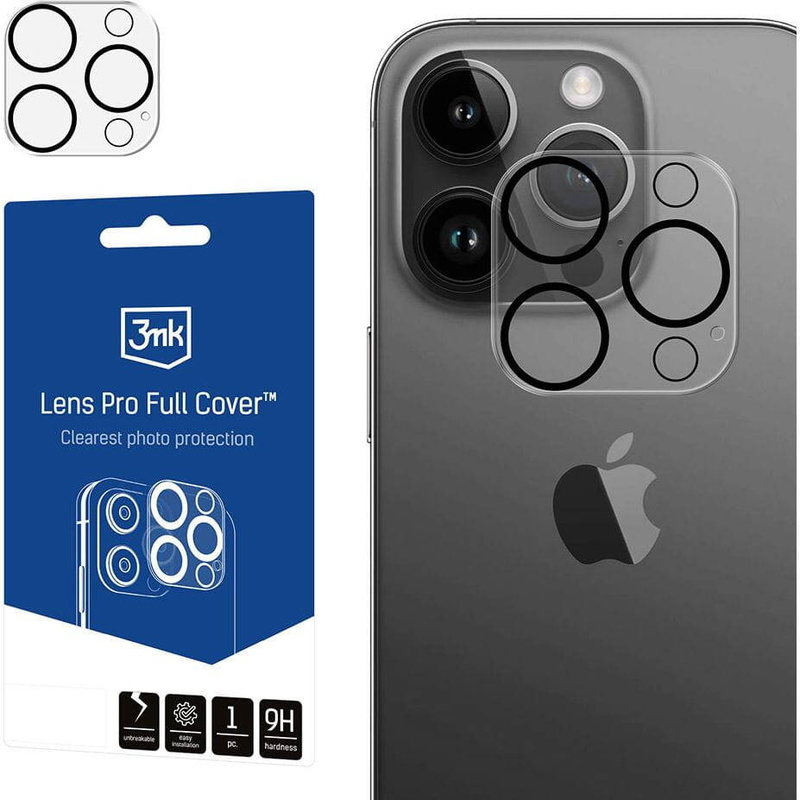 Osłona aparatu 3mk Lens Pro Full Cover na iPhone 13 Pro / iPhone 13 Pro Max
