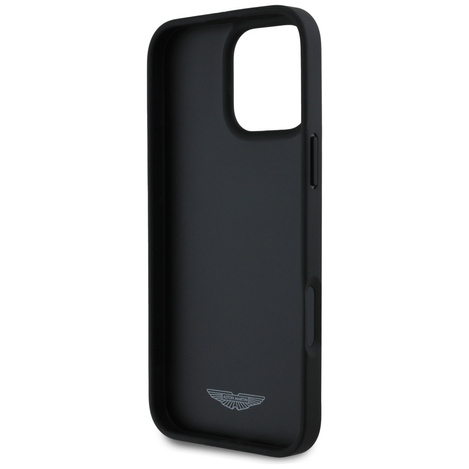 Etui Aston Martin HC Leather Victory      Design do iPhone 16 Pro czarny