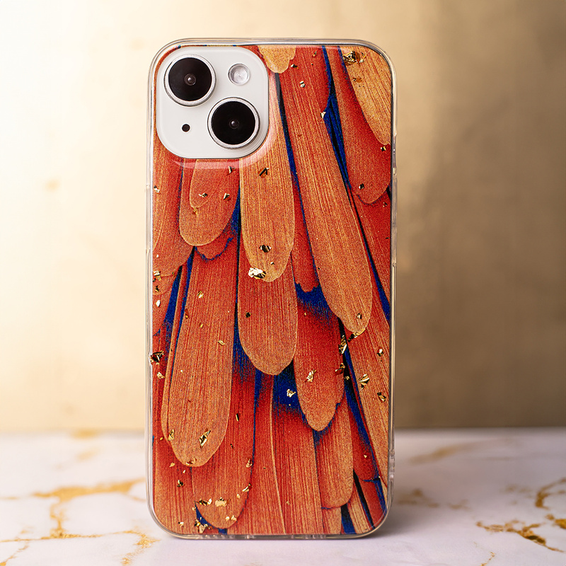 Nakładka Gold Glam do Samsung Galaxy A14 4G / A14 5G Orange