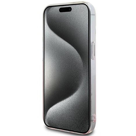 Hello Kitty IML Gradient Electrop Kitty Head Hülle für iPhone 15 – Rosa