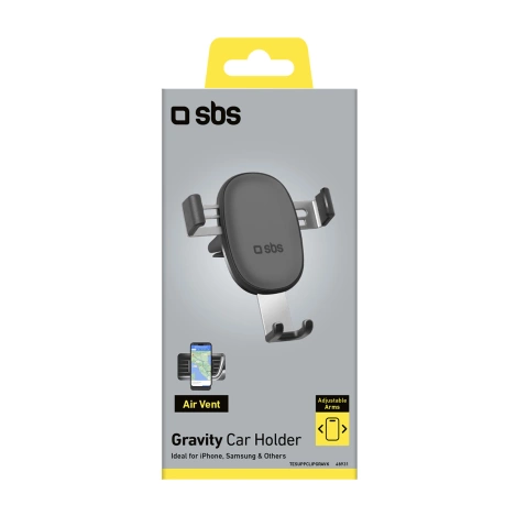 SBS TESUPPCLIPGRAVK smartphone holder for air vent, gravity - black