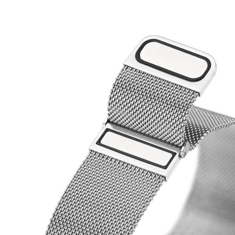 Dux Ducis Magnetic Strap Wristband for Samsung Galaxy Watch / Huawei Watch / Honor Watch / Xiaomi Watch (22mm band) Magnetic Wristband Silver (Milanese Version)