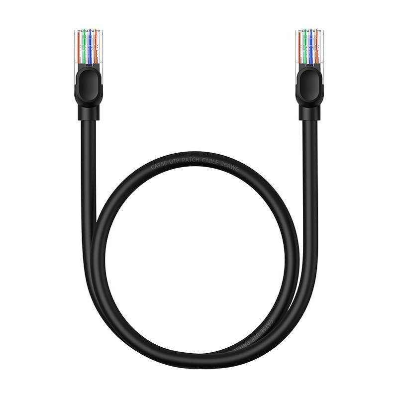 Baseus High Speed Cat 5 RJ-45 Ethernet cable 1000Mb/s 0.5m round - black