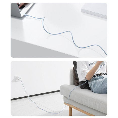 Baseus Kabel, USB Typ C - Lightning 20W Kabel, 1,2 m lang Jelly Liquid Silica Gel - schwarz