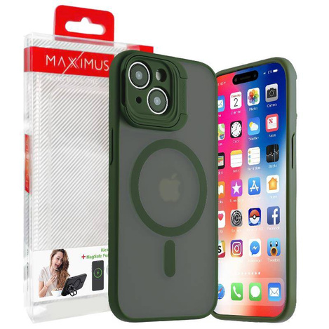 MX KICKSTAND MAGSAFE IPHONE 15 PRO MAX 6.7, GREEN / ZIELONY