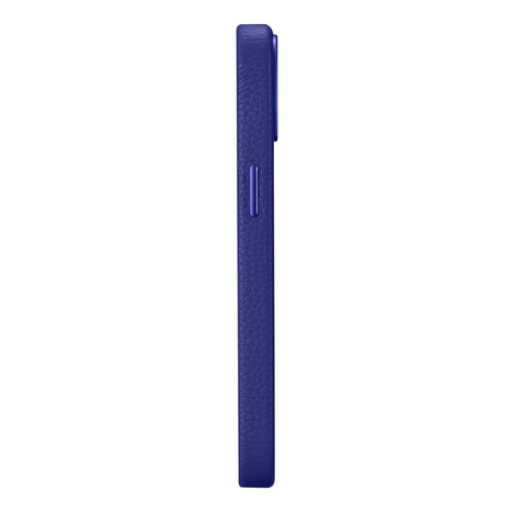 iCarer Litchi Premium Leather Case iPhone 14 Plus Magnetic Leather Case with MagSafe Dark Blue (WMI14220711-DB)