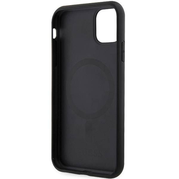 Guess GUHMN61HGCFSEK iPhone 11 / Xr 6.1" black/black hardcase GCube Stripes MagSafe