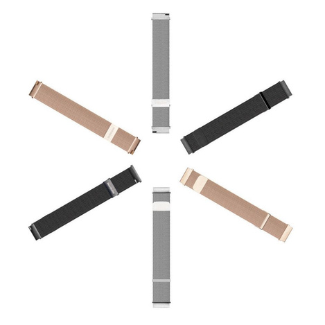 Dux Ducis Magnetic Strap Band For Samsung Galaxy Watch / Huawei Watch / Honor Watch / Xiaomi Watch (22mm band) Magnetic Band Gold (Milanese Version)