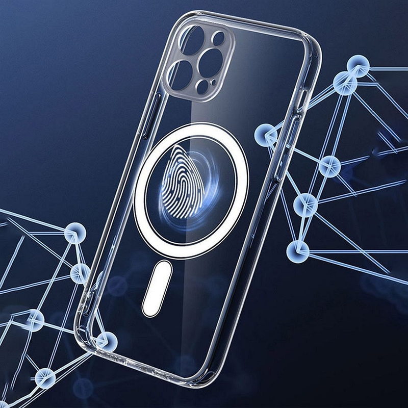 Futerał Clear Mag Cover z ochroną aparatu kompatybilny z MagSafe do IPHONE 15 PLUS